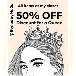50% OFF Discount for a Queen 👑 ALL Items at my closet